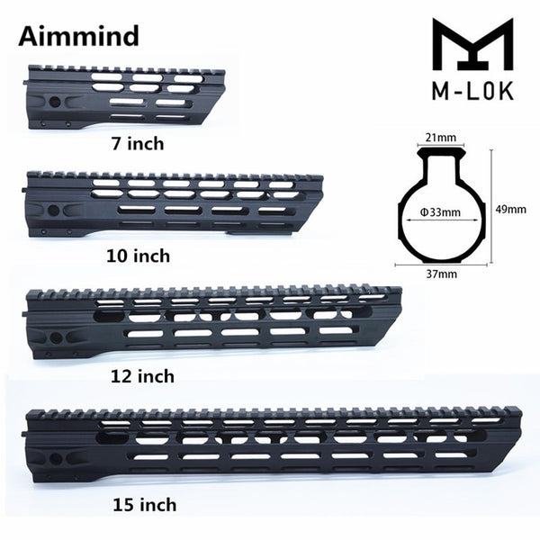 One Rail free Float AR 15 Handguard M4 M16 AR15 for Rifle MLOK Handguard