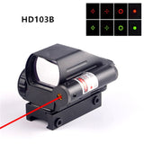 Hunting Scopes Holographic Reflex Sight Green Red Dot with Dovetail  Laser Position  Rifle Collimator 22mm Rail Guide