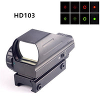 Hunting Scopes Holographic Reflex Sight Green Red Dot with Dovetail  Laser Position  Rifle Collimator 22mm Rail Guide