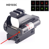 Hunting Scopes Holographic Reflex Sight Green Red Dot with Dovetail  Laser Position  Rifle Collimator 22mm Rail Guide